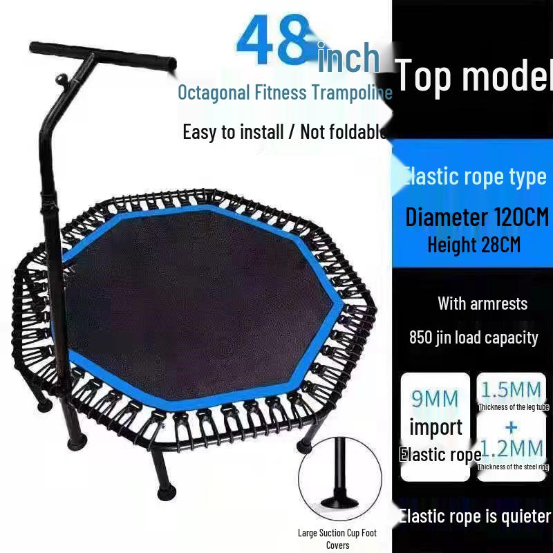 Indoor Trampoline for Kids & Adults: Compact Bouncing Bed for Home Use