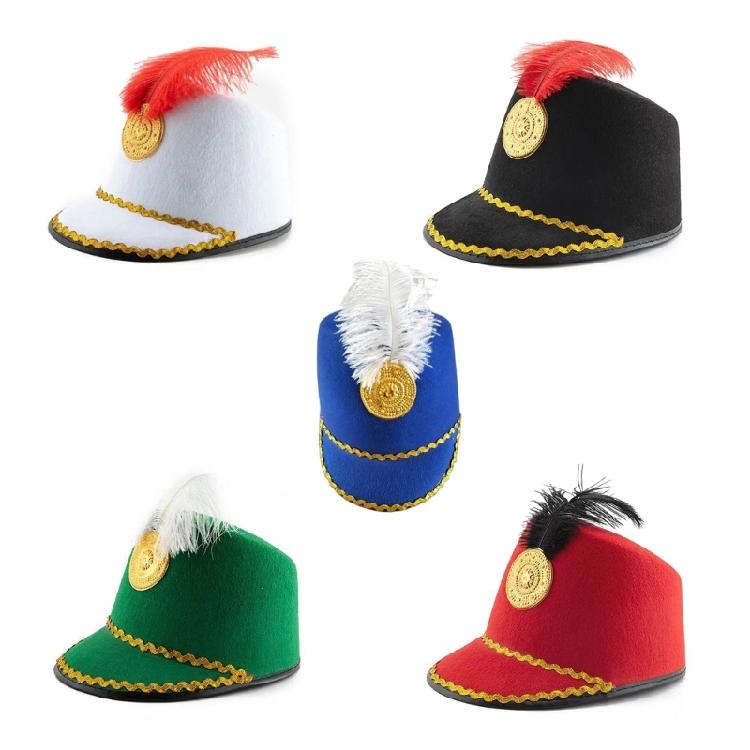 Show Men Honor Guard Hat for Wedding Party Elegant Soldier Photoshoots Hat