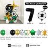 43pcs Football Balloon Black Number Birthday Balloon Set Party Decoration Festival Supplies Birthday Photo Props