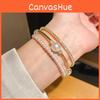 Fashion Pearl Bracelets With Rhinestones For Elegant Casual Wear
