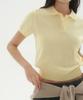 MUSINSA STANDARD WOMAN Women'S Washable Supima Cotton Knitted Polo Shirt [Lemon]
