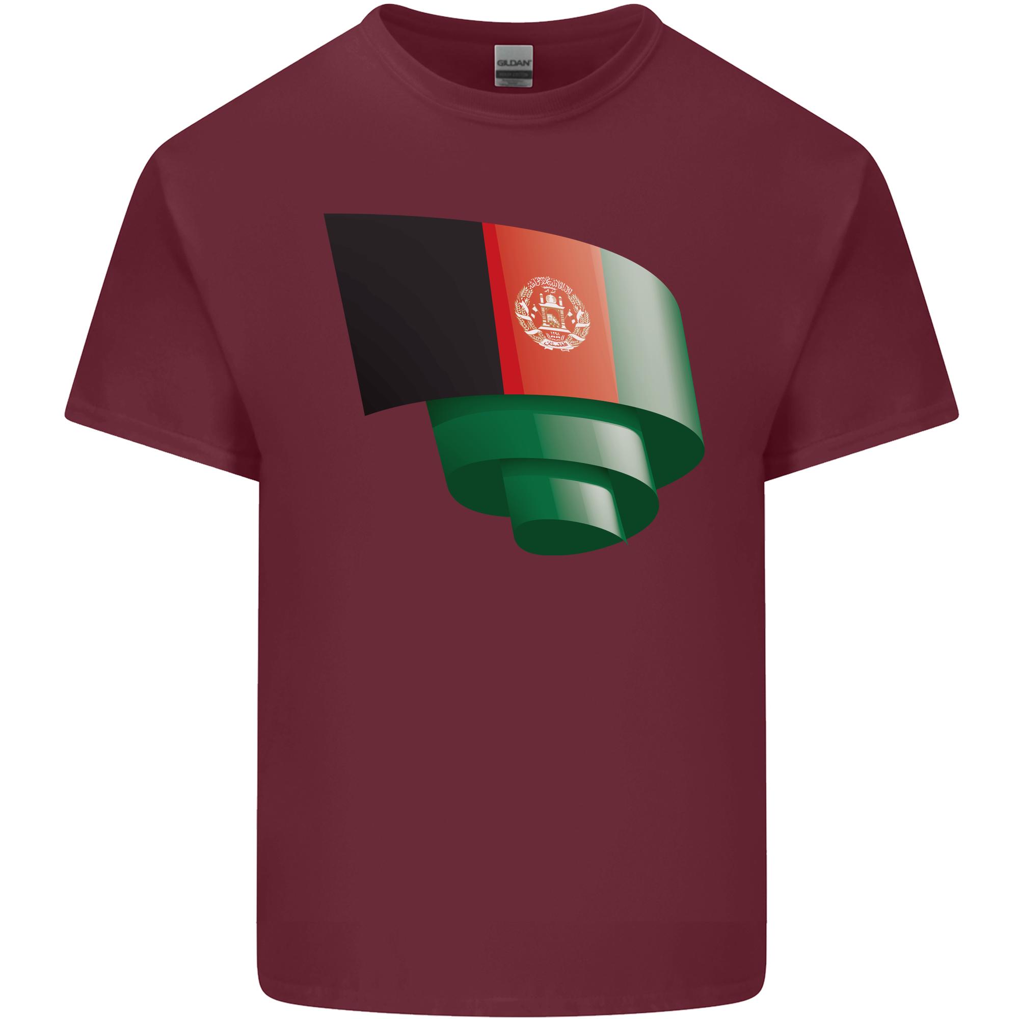 Curled Afghanistan Flag Afghan Day Football Unisexs Light Cotton Tshirt S