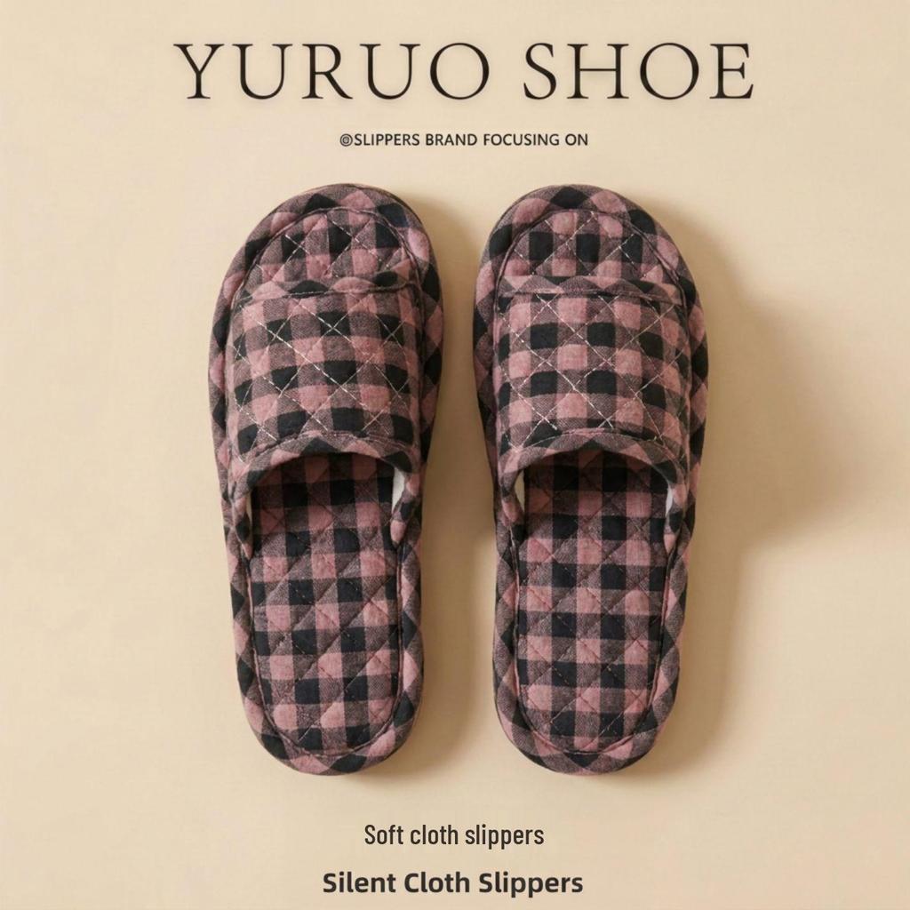 2025 Unisex Linen Slippers: Silent, Non-slip Cotton for All Seasons, Ideal for Home and Indoor Wooden Floors.
