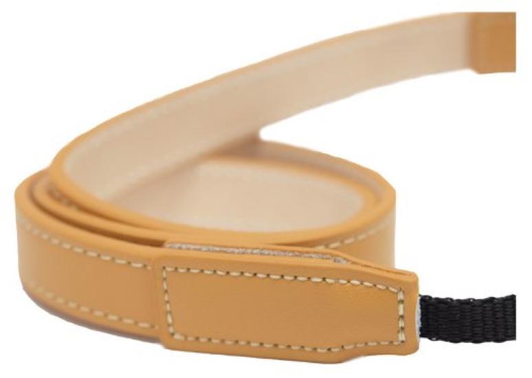 KING Color Collection Neck Strap for SLR Light Genuine LIGHT BROWN Cameras, Brown, Leather, CCLS-04