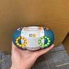 1 kus 360° otočný kuličkový puzzle kvádr, 8stranný hlavolam, 3D trénink logického myšlení, ABS pryskyřičný válec.