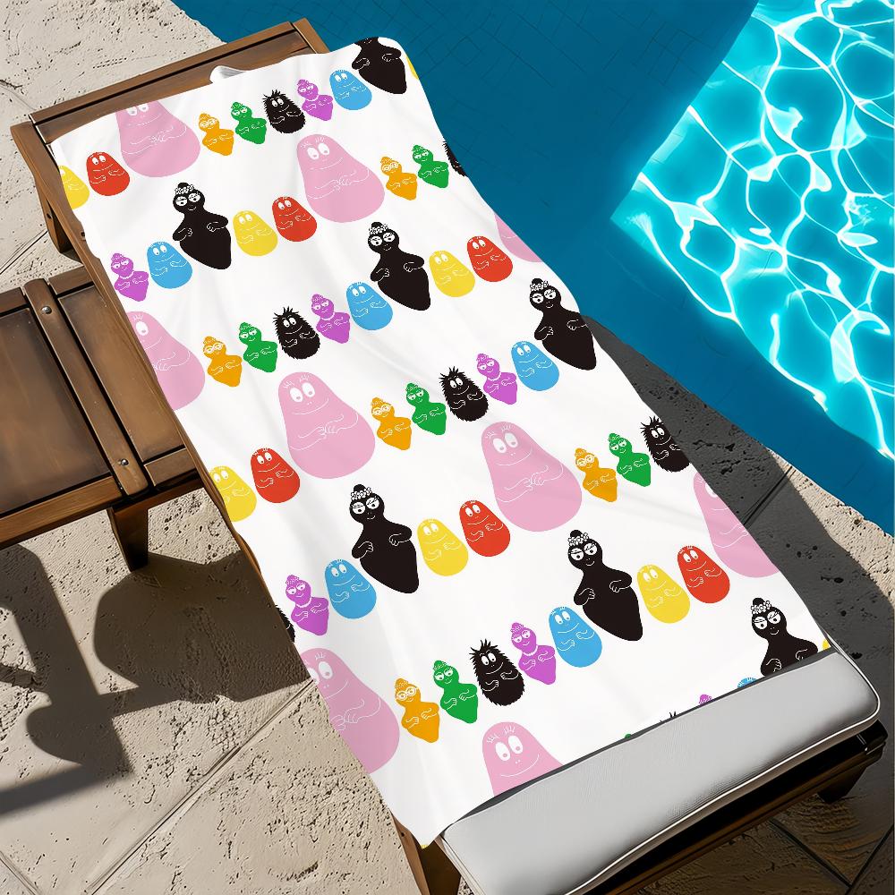 BB-Barbapapas-s cartoon Towel Beach Quick Dry Soft Pool Towels Gift for Travel Gym Shower Camping sports
