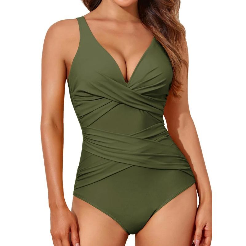 Vintage One Piece Swimsuit Sexy Printed Swimming Suit for Women Summer Monokini Swimwear Bathing Suits Boho Ladies Swimsuits