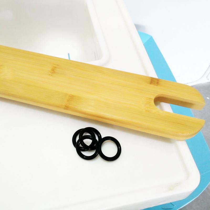 50cm Babyhochstuhl Fußstütze Fußablage Baby Natürlicher Bambus Babyhochstuhl Fußstütze Hochstuhl Fußstütze Mit Gummiring