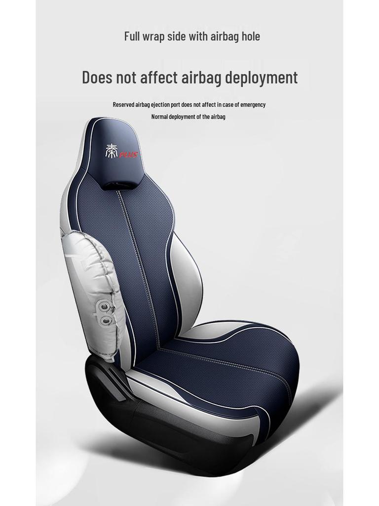 BYD Qin PLUS Leather Seat Covers - All-Season, Universal Fit, Full Surround