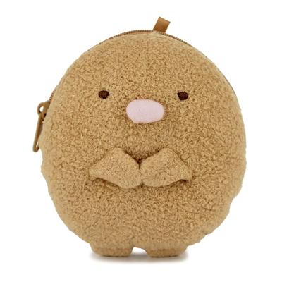 Sumikko Gurashi Tonkatsu Plush Coin Case with Neck Strap Brown SG 1483 BR