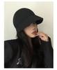 ZLS Bucket Hat Women's Spring and Summer Sunscreen UV Protection Sun Hat Plain Black Sun Hat