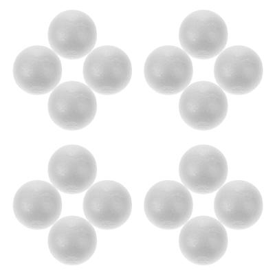 25 stycken 7 cm Vita Solida Polystyren Hantverkskulor Runda Sfärer för DIY Målning Dekoration Hantverk Bröllopsfest Jul