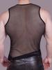 Herren Mesh Durchsichtig Tanktops Sexy Formgebende Weste Dünn Atmungsaktiv Mann Sommer Party T-Shirts Ärmellos Nachtclub Tanz