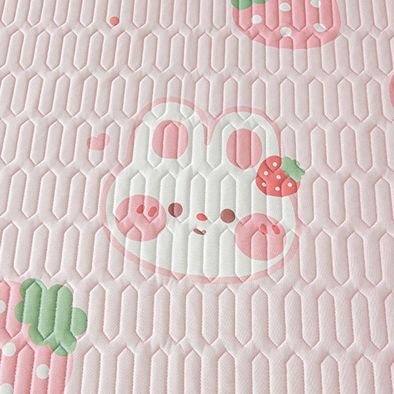 Cartoon Cute Pattern Cooling Fitted Sheet Single Natural Latex Fabric Soft Cushion for Bedding Slow Rebound Non-Slip Mattress