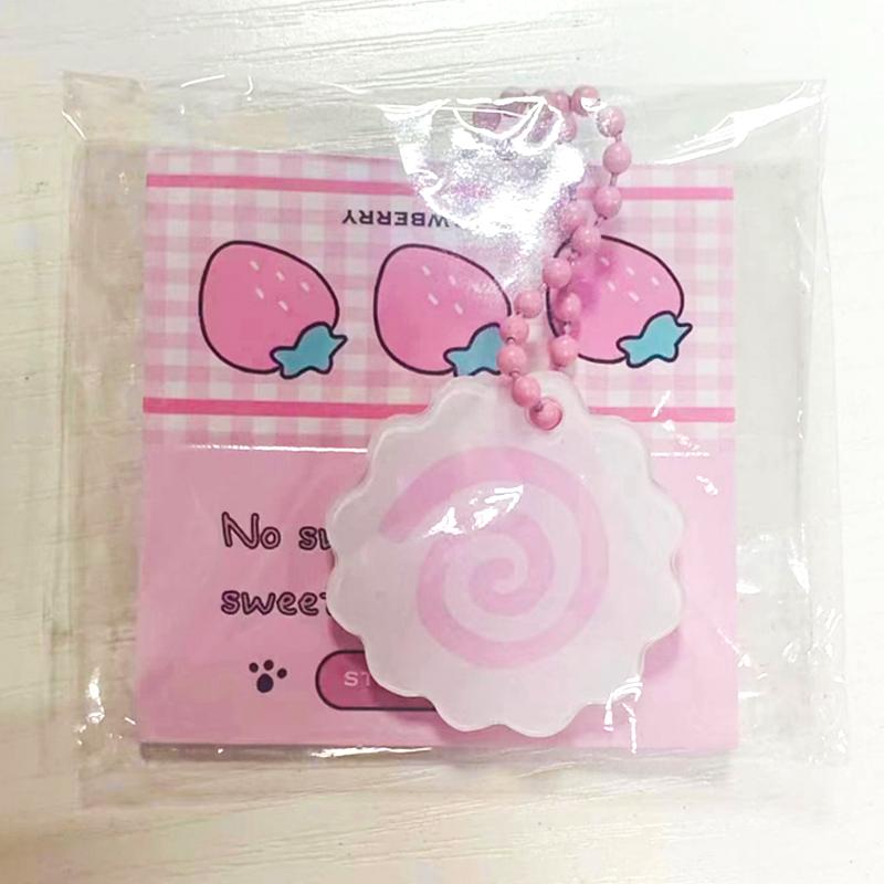 Cute Fish Plate Keychain Pink Roll Album School Bag Pendant Cute Couple Bag Pendant Give Each Other Gifts