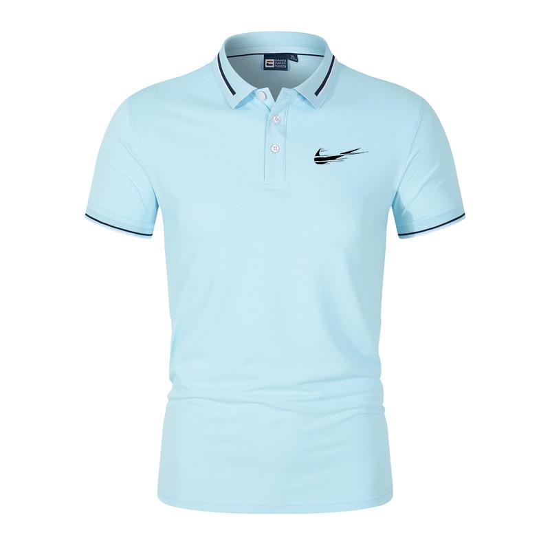 Long Sleeve Lapel Golf Tops Men Clothes 