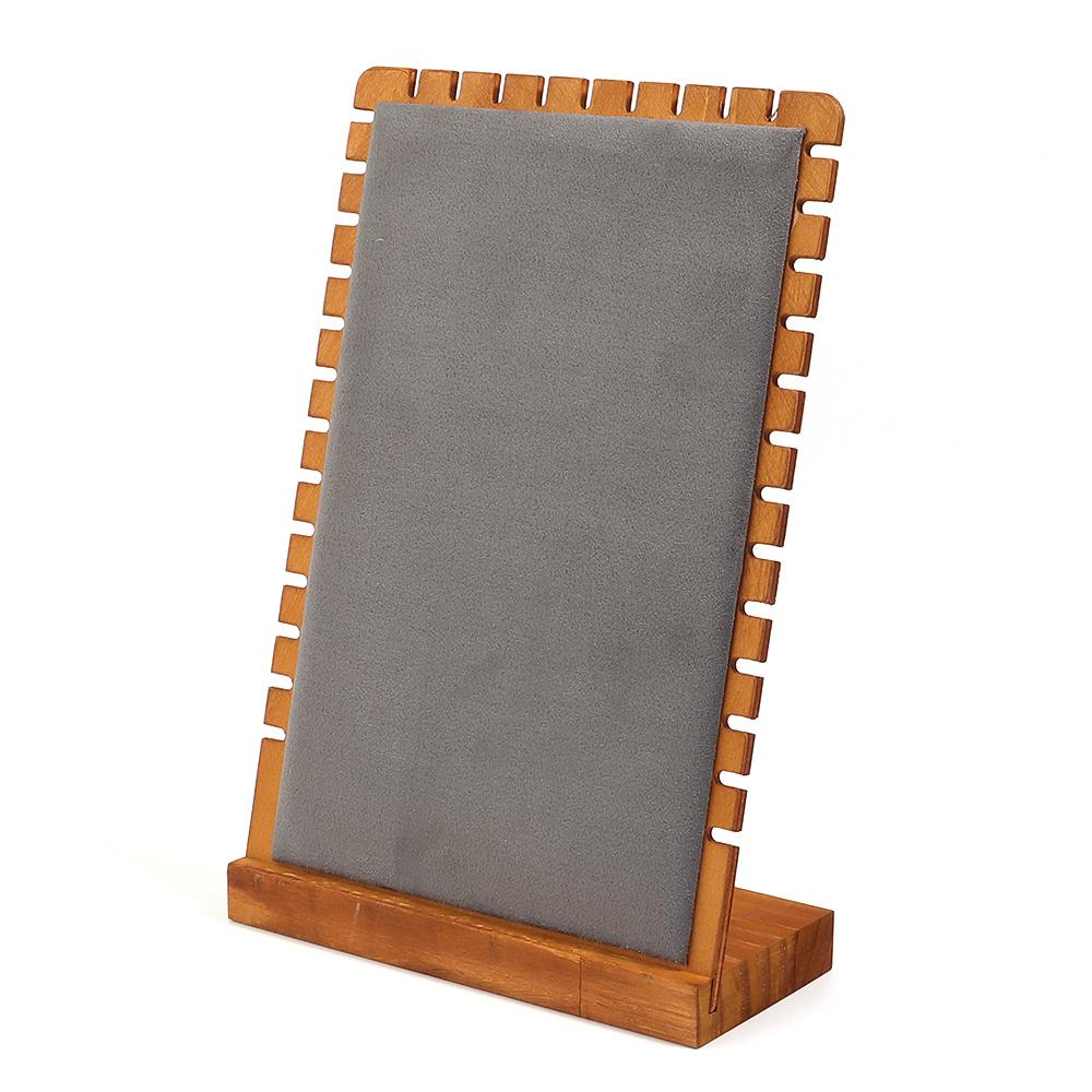 1pc Pine Wood Jewelry Display Stand Wooden Vertical Necklace Show Rack For Jewelry Display Prop Bracelet Necklace Storage Holder