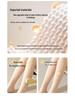 Women's Nude Double-Layer Button Pantyhose with Removable Velvet Lining - Thick Flesh-Colored Tights for Autumn and Winter