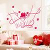 Alla hjärtans dag-rosor, Hållande par, Romantiska väggdekorationer, Klistermärken för Hemrum och Vardagsrum
