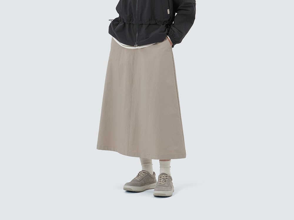 Snow Peak Polywasher Skirt Skirt Bottoms KHAKI BEIGE L GS-S25FWFSK67 Women's