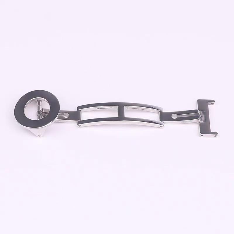 

High Quality 316L Stainless Steel Watch Buckle –14mm Silver Rose gold Deployment Clasp Suitable For BVLGA-RI Women s Logo 14mm срібний