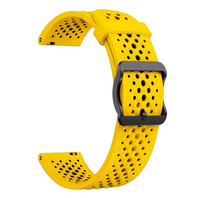 22mm Silicone Sports Breathable Strap For COLMI P86 P82 P81 V76 V68 M42 C81 I30 Bracelet For Xiaomi Watch S4 Outdoor Wrist Bands