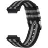 Nylon Strap for Garmin Forerunner 235 735 230 220 630 620 Stripe Stitching Color Watch Band for Approach S20 S6 Wriststrap Bracelet Metal Connectors