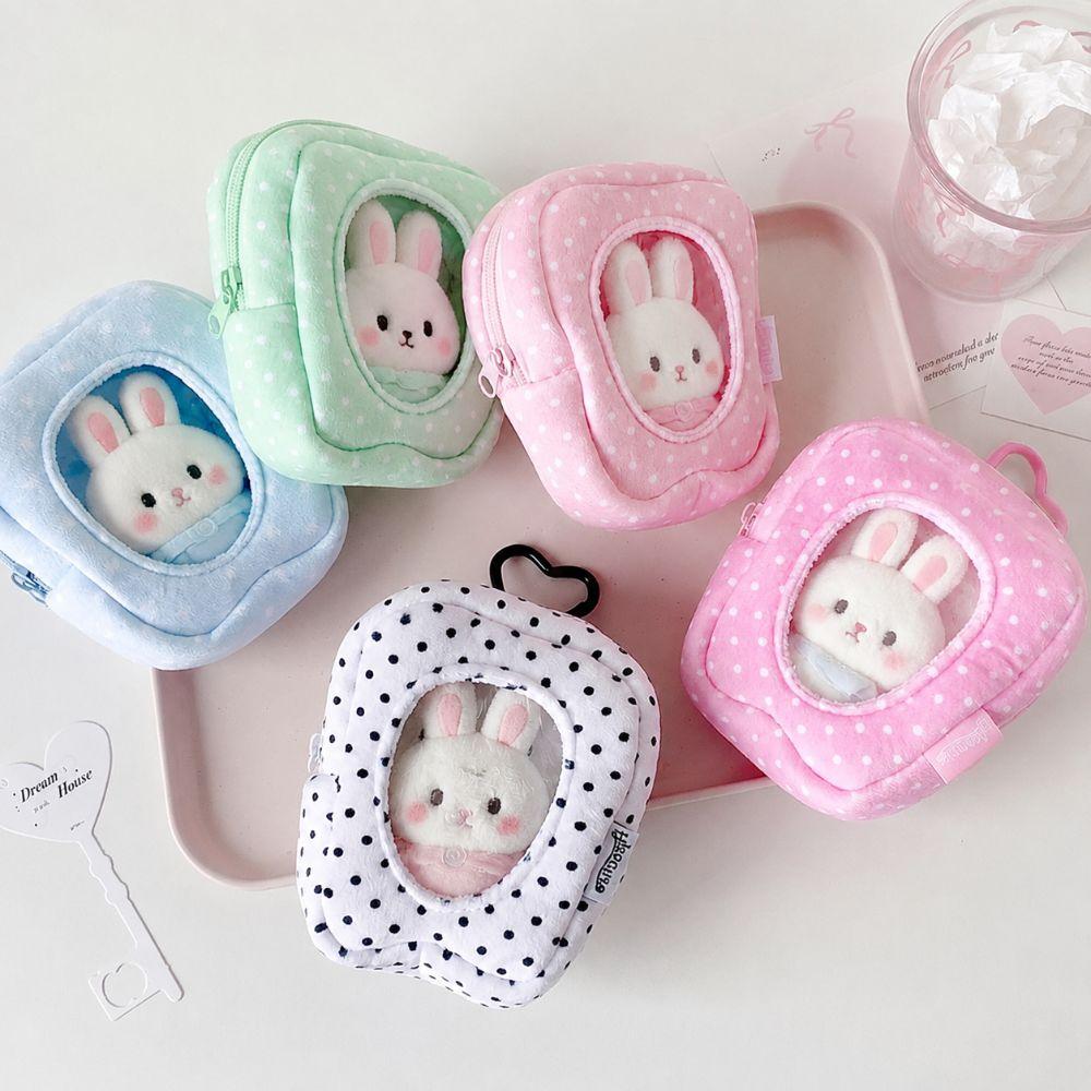 Plush Doll Carrying Bag with Heart Carabiner Plush Doll Protective Pouch Durable Mini Ita Bag