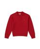 CLOVE [25Fw Clove] Open-Collar Knit Sweater (Red)