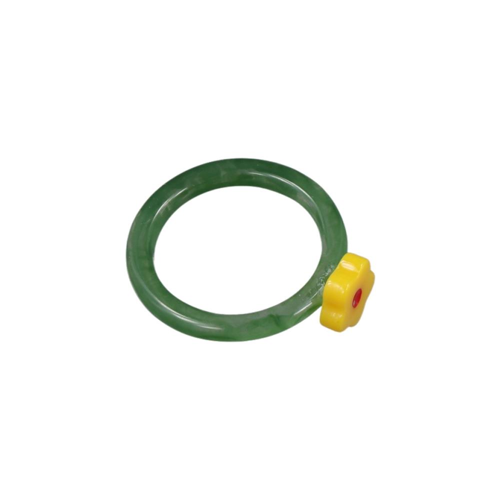 Transparent Cute Korean Girls Women Fashion Jewelry Acrylic Rings Resin Finger Rings
