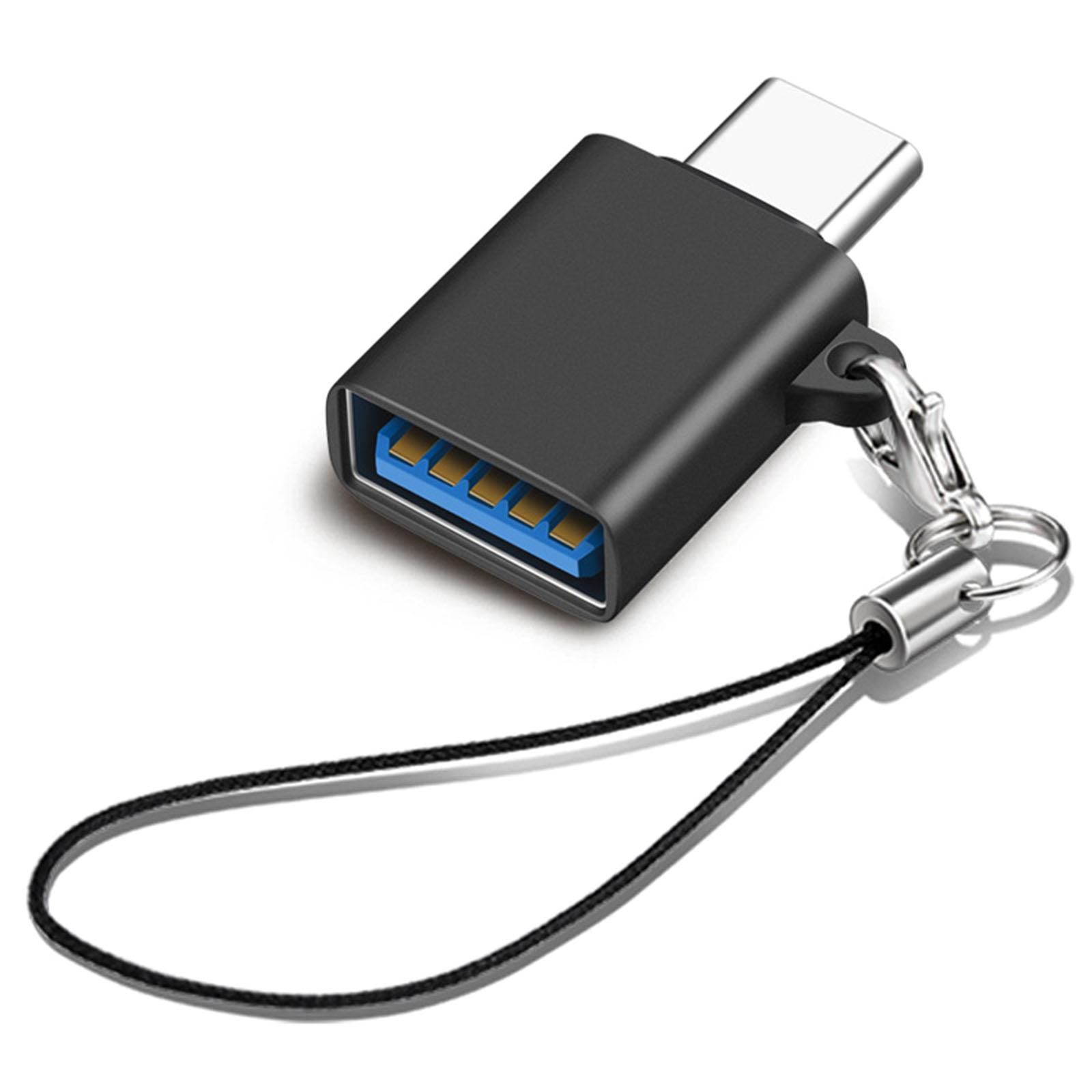 

Адаптер USB C на USB 3.2 10 Гбит/с Адаптер USB C «папа» на USB 3.2 «мама» Адаптер OTG Удлинитель для ноутбука чёрный