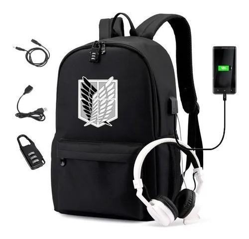 

Student Schoolbag Theme, Peripheral Printing With Lock Usb Backpack 19inch