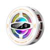 2 In 1 Magnetic Semiconductor Phone Cooler Gaming Radiator with RGB Light Temp Display Clip Stand for iPhone 16 15 14 13 12 Android Tablet