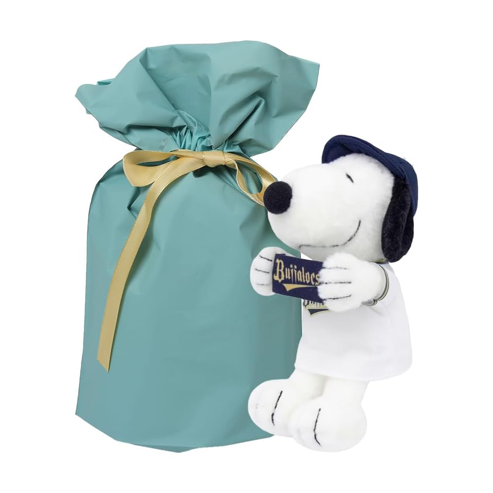 

Yoshitoku Snoopy Plush Strap 18cm Official Licensed Product Blue Color with Ribbon Gift Bag