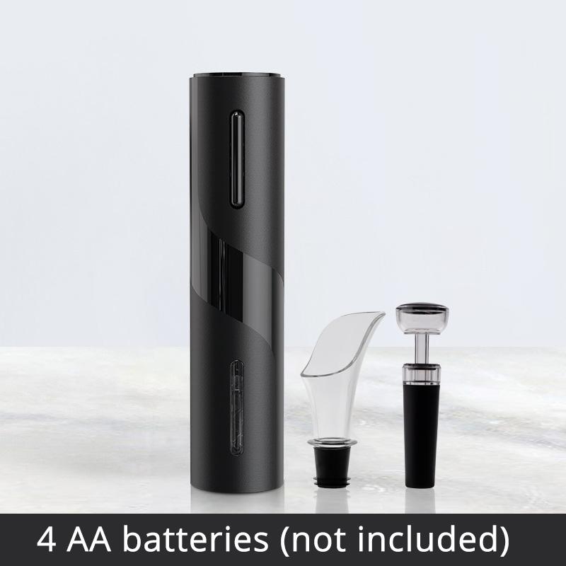 

Электрический открывалка для вина, автоматический электрический штопор для бутылок вина с резаком для фольги для любителей вина, подарок 4-в-1 белый