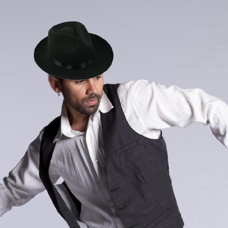 Bowlers Hat for Adult Stage Performances Hat Theme Party Costume Trilby Hat Masquerades Dress Up Hat Music Festival Hat