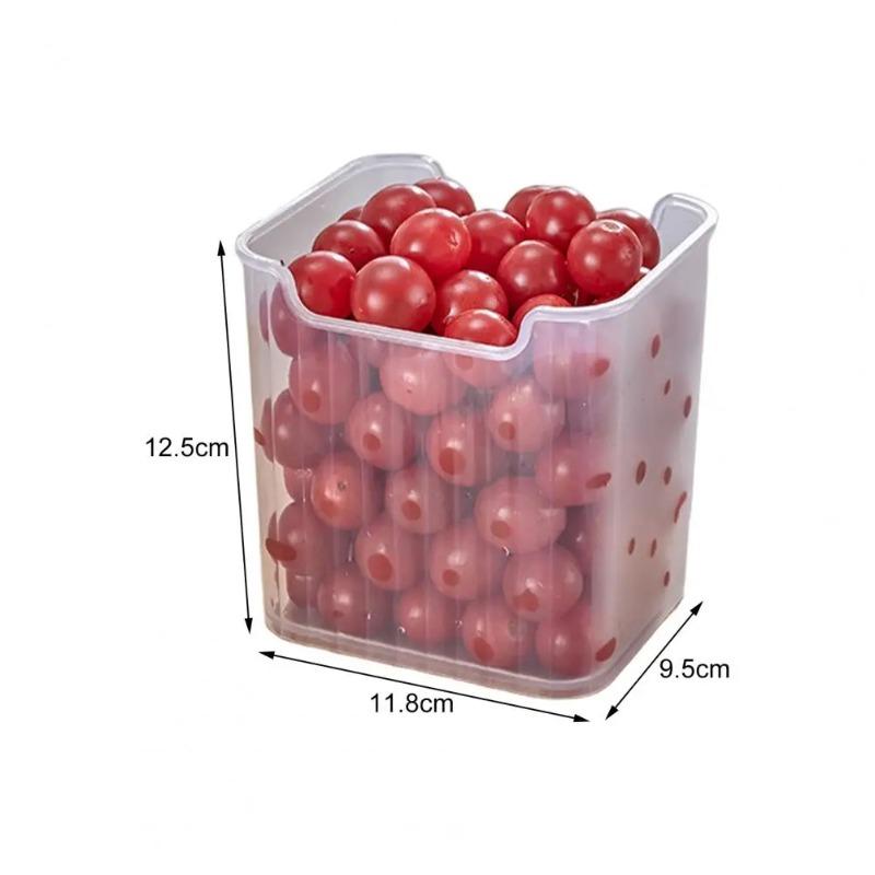 1-10PCS Refrigerator Side Door Organizer Transparent Storage Box for Bottles Condiments Snacks and Kitchen Tidying