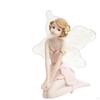Figure Figurine Creative Desktop Ornament Resin Hand Painted Sculpture Girl Statue for House