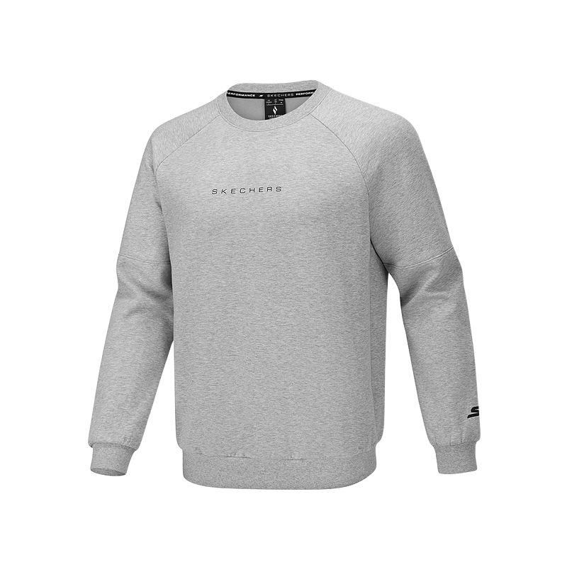 Skechers Goknit Knitted Pullover Crew Neck Long Sleeve Sweatshirt Men sweatshirt P425M010-02QC S