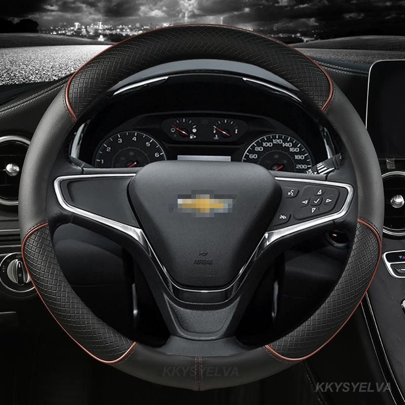 Mikrovláknová kožená potah na volant do auta 38 cm pro Chevrolet Všechny modely Captiva Cruze Sonic Autodoplňky