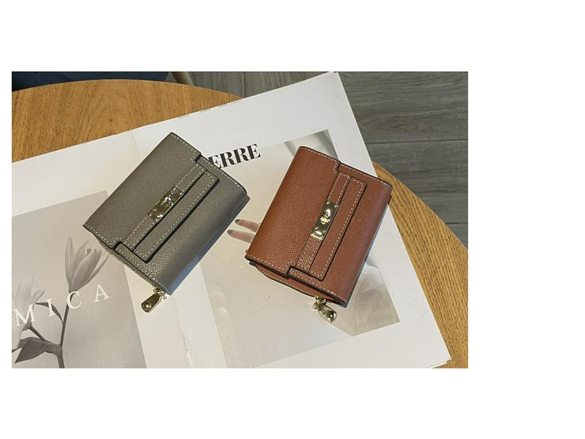 2025 Stilren Damplånbok i Kort Äkta Läder - Stor Kapacitet Multi-Kort Nötskinn Myntfack