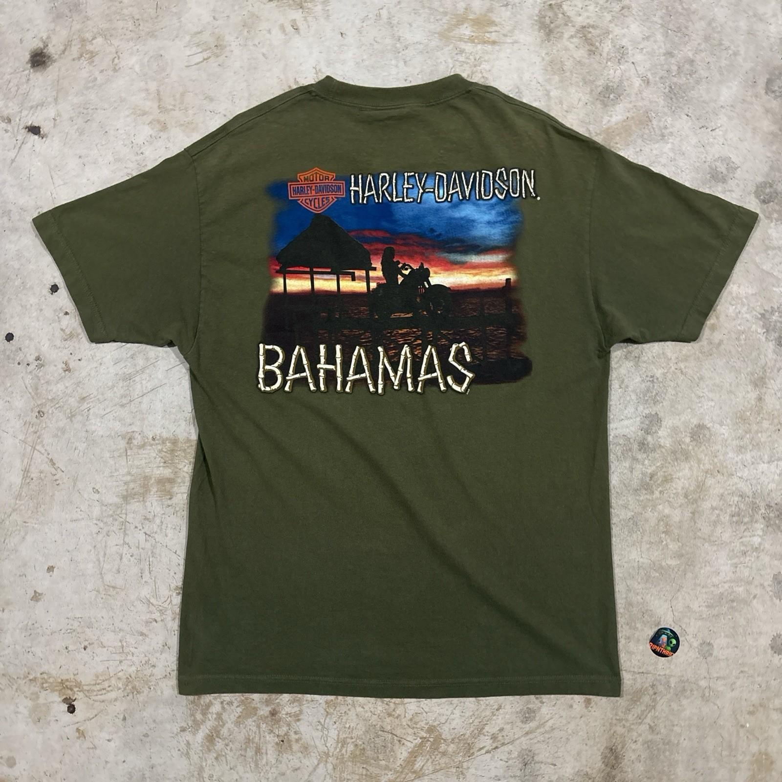 Harley Davidson Mens Size L Bahamas Unisex T-Shirt L