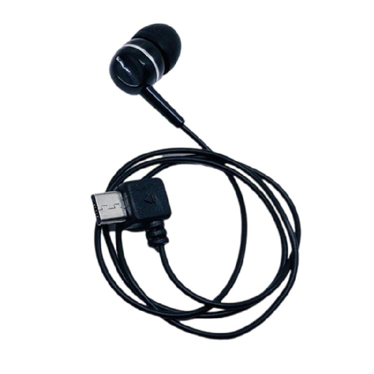 

Single Ear Canal Style Headphones 5Pin Enableds Music Control PVC Materials Construction чорний