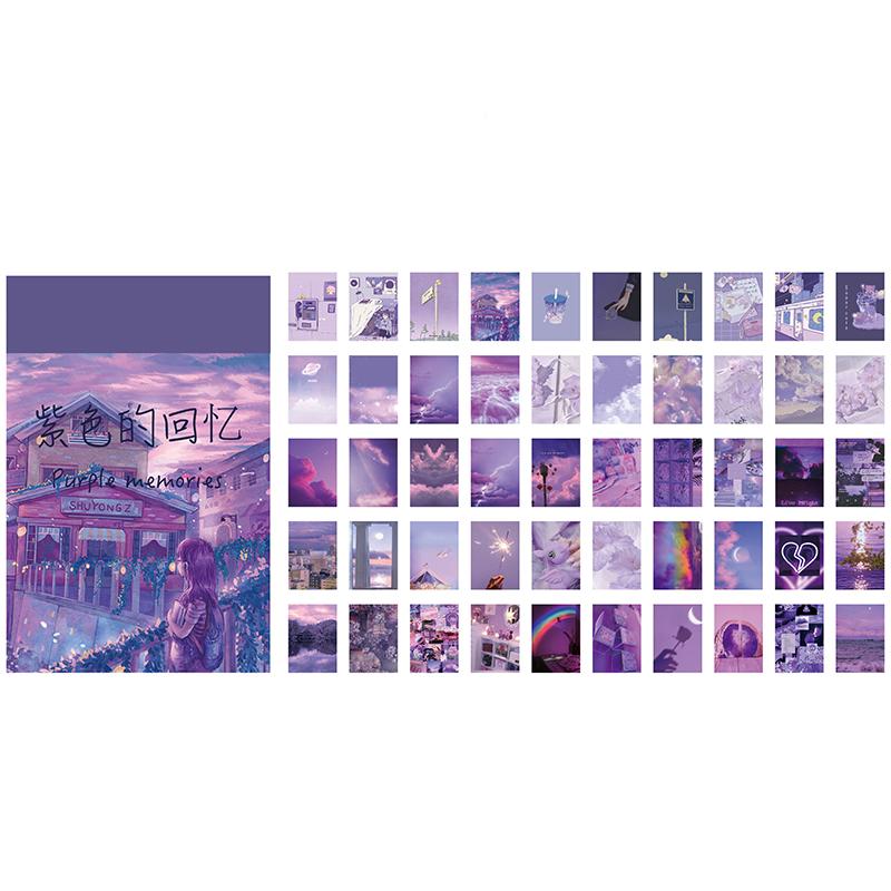 

50 pcs Scrapbooking Stationery Stickers aesthetic INS Natural landscape Planner Diary Album collage material Sticker book