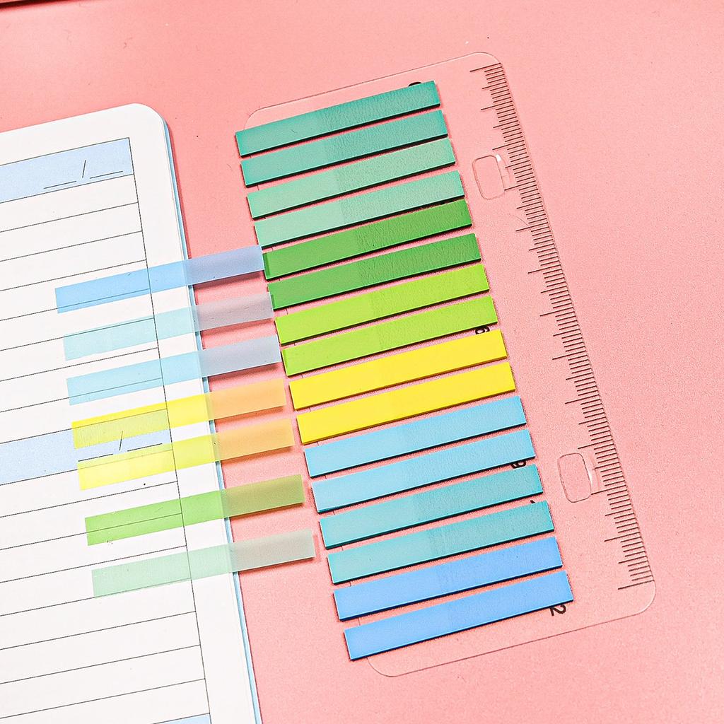 320 Sheets Transparent Sticky Note Self-Adhesive BookMarker Annotation Reading Book Clear Tab Kawaii Cute Stationery