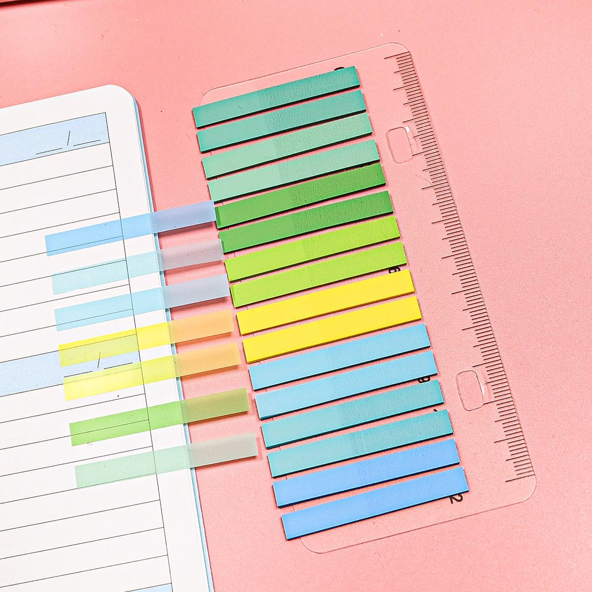

320 Sheets Transparent Sticky Note Self-Adhesive BookMarker Annotation Reading Book Clear Tab Kawaii Cute Stationery