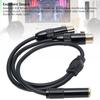 XLR To 14 Inch Y Splitter Cable, Balanced XLR Female To 14 Inch Female Cable, Supports Both Stereo and Mono, for Mixer Microphone Amplifier Keyboard
