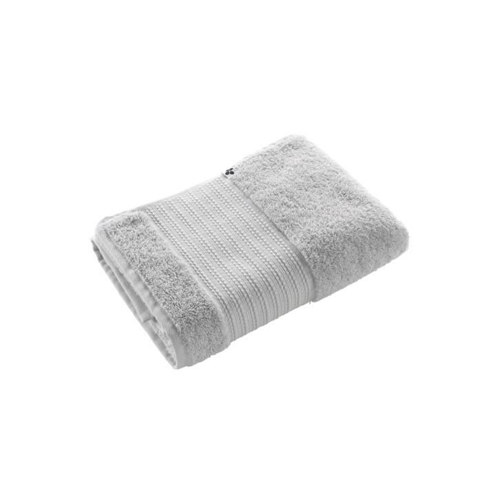 Serviette De Douche - GARANCE - Nuage - 70 X 130 Cm - 100% Coton Bio - Lavable Jusqu'à 60°C
