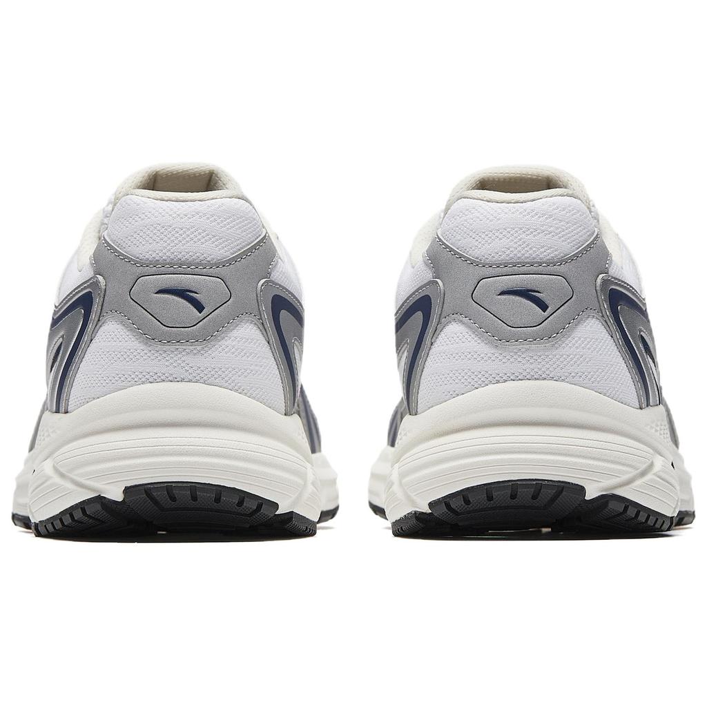 New ANTA Running Shoes Men's Low Top Pure White, Silver, Dark Nautical Blue 912535592-5