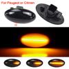 For Peugeot 307 206 407 107 607 Citroen C1 C2 C3 C5 LED Dynamic Turn Signal Light Flowing Water Side Marker Indicator Light